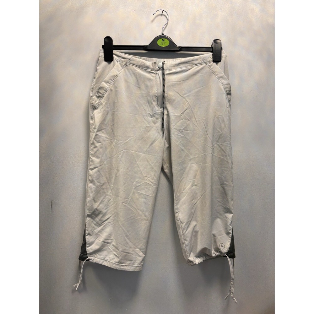 Marmot Capri Hiking Pants Womens Small /P Gray Good‎ Lightweight Adjustable Hem